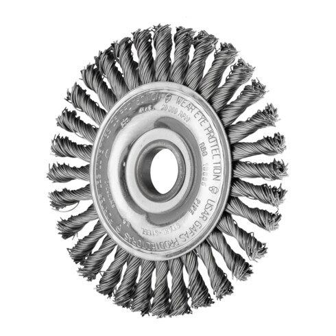 PFERD TOOLS PIPELINE Bürste gezopft RBG Ø 100x6x22,2 mm Stahl-Draht-Ø 0,50mm Winkelschleifer