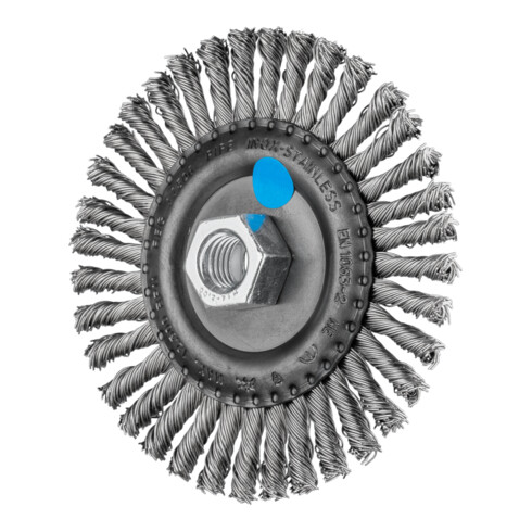 PFERD TOOLS PIPELINE Bürste gezopft RBG Ø 115x6 mm M14 Edelstahl-Draht-Ø 0,50mm Winkelschleifer
