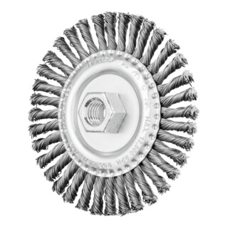 PFERD TOOLS PIPELINE Bürste gezopft RBG Ø 115x6 mm M14 Stahl-Draht-Ø 0,50mm Winkelschleifer