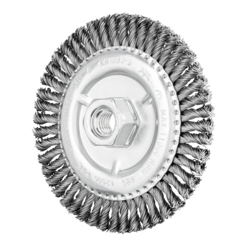PFERD TOOLS PIPELINE Bürste gezopft RBG Ø 125x6 mm M14 Stahl-Draht-Ø 0,50mm Winkelschleifer