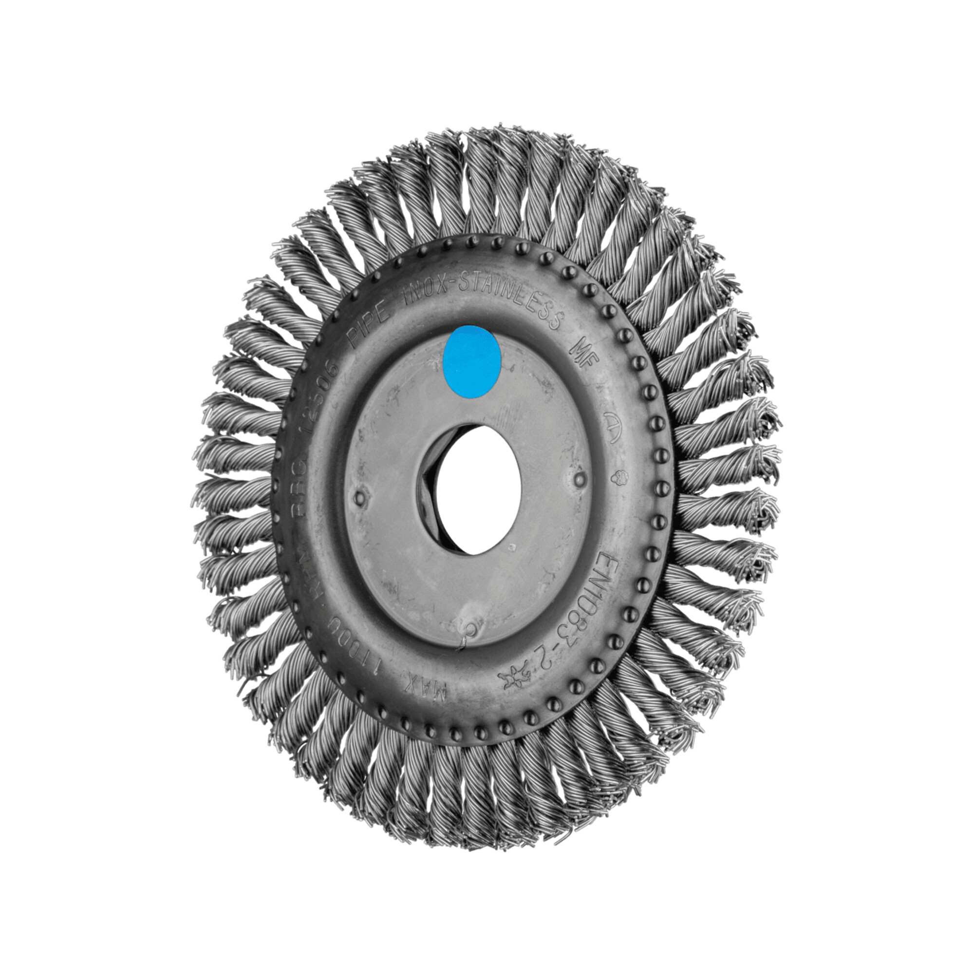 PFERD TOOLS PIPELINE Bürste gezopft RBG Ø 125x6x22,2 mm Edelstahl-Draht-Ø 0,50mm Winkelschleifer