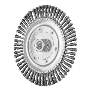 PFERD TOOLS PIPELINE Bürste gezopft RBG Ø 178x6 mm M14 Stahl-Draht-Ø 0,50mm 56-Zöpfe Winkelschleifer