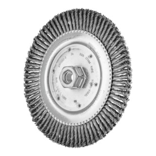 PFERD TOOLS PIPELINE Bürste gezopft RBG Ø 178x6 mm M14 Stahl-Draht-Ø 0,50mm 76-Zöpfe Winkelschleifer