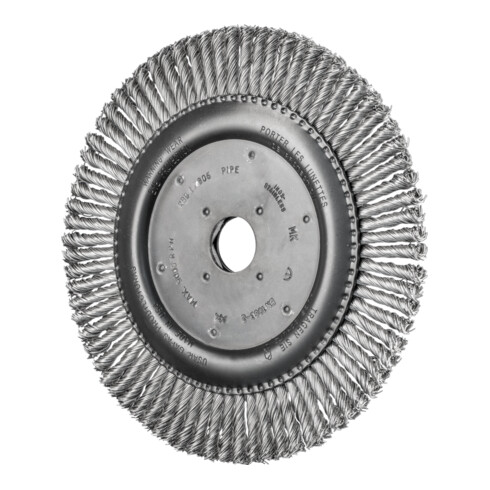PFERD TOOLS PIPELINE Bürste gezopft RBG Ø 178x6x22,2 mm Edelstahl-Draht-Ø 0,50mm Winkelschleifer