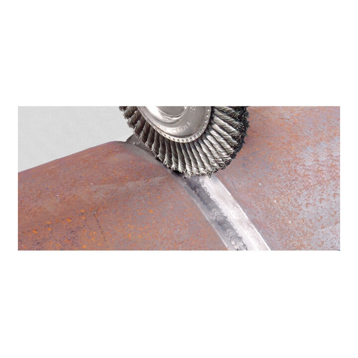 PFERD TOOLS PIPELINE Bürste gezopft RBG Ø 115x6 mm M14 Stahl-Draht-Ø 0,50mm Winkelschleifer