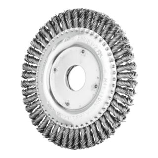 PFERD TOOLS PIPELINE Bürste gezopft RBG Ø 125x6x22,2 mm Stahl-Draht-Ø 0,50mm Winkelschleifer