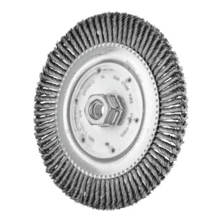 PFERD TOOLS PIPELINE Bürste gezopft RBG Ø 178x6 mm M14 Stahl-Draht-Ø 0,50mm 76-Zöpfe Winkelschleifer