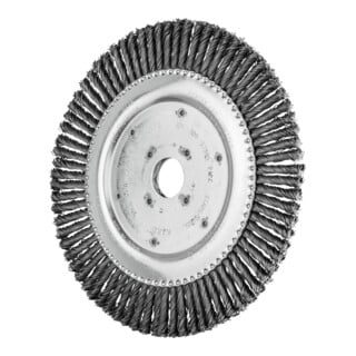 PFERD TOOLS PIPELINE Bürste gezopft RBG Ø 178x6x22,2 mm Stahl-Draht-Ø 0,50mm 76-Zöpfe Winkelschleifer