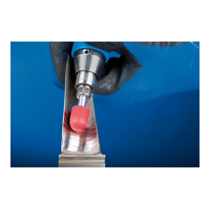 PFERD TOOLS POLICAP Schleifkappe PC Walzenrundform Keramikkorn Ø 10x15 mm CO-COOL120 für Edelstahl