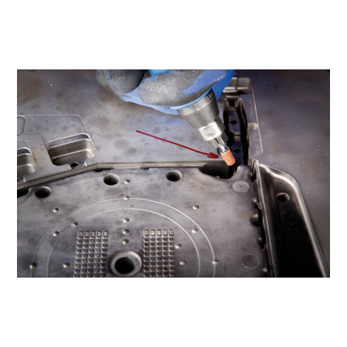 PFERD TOOLS POLICAP Schleifkappe PC Zylinderform Korund Ø 10x15 mm A60 für universelle Anwendung