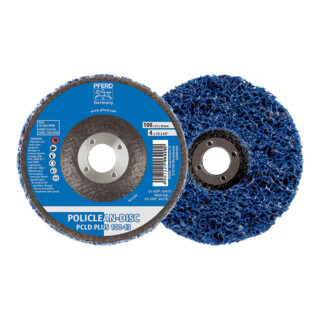 PFERD TOOLS POLICLEAN PLUS PCLD Reinigungsvlies Ø 100x13 mm Bohrung Ø 16 mm für grobe Reinigungsarbeiten