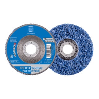 PFERD TOOLS POLICLEAN PLUS PCLD Reinigungsvlies Ø115x13 mm Bohrung Ø22,3mm für grobe Reinigungsarbeiten (1)