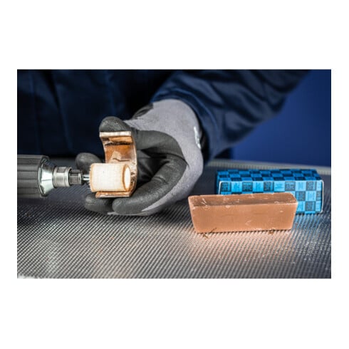 PFERD TOOLS Polierpaste PP für Vorpolitor von Buntmetall Riegel 25x30x90mm