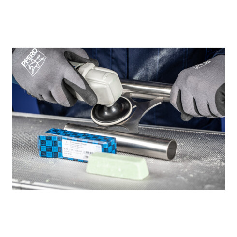 PFERD TOOLS Polierpaste PP für Vorpolitor von Stahl und Edelstahl Riegel 25x30x90mm