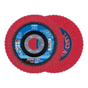 PFERD TOOLS POLIFAN CURVE Fächerscheibe PFR 115x22,23 mm Breite M CO60 SGP STEELOX für Stahl/Edelstahl