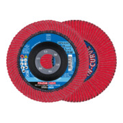 PFERD TOOLS POLIFAN CURVE Fächerscheibe PFR 125x22,23 mm Breite L CO60 SGP STEELOX für Stahl/Edelstahl