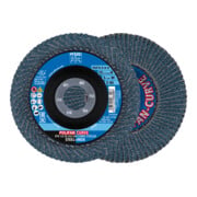 PFERD TOOLS POLIFAN CURVE Fächerscheibe PFR 125x22,23 mm Breite M Z40 SGP STEELOX für Stahl/Edelstahl (10)
