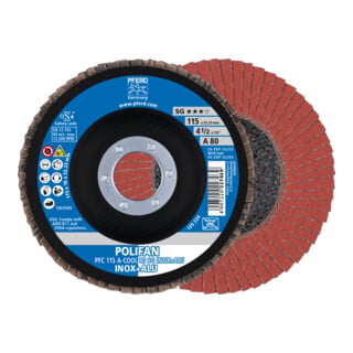 PFERD TOOLS Fächerschleifsch. Gewölbt A 40 SG -COOL 115 mm