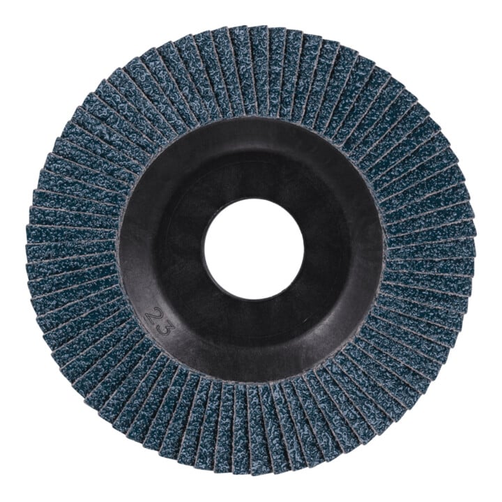 PFERD TOOLS POLIFAN Fächerscheibe PFC 115x22,23 mm konisch Z80 Universallinie PSF TRIM STEELOX für Stahl/Edelstahl