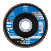 PFERD TOOLS POLIFAN Fächerscheibe PFC 125x22,23 mm konisch A60 SG STEELOX Stahl/Edelstahl-2