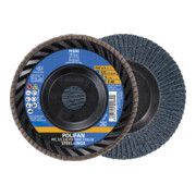 PFERD TOOLS POLIFAN Fächerscheibe PFC 125x22,23 mm konisch Z40 Universallinie PSF TRIM STEELOX für Stahl/Edelstahl