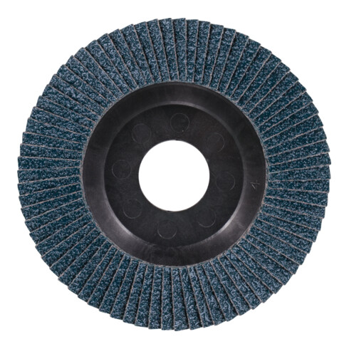 PFERD TOOLS POLIFAN Fächerscheibe PFC 125x22,23 mm konisch Z40 Universallinie PSF TRIM STEELOX für Stahl/Edelstahl