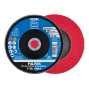 PFERD TOOLS POLIFAN Fächerscheibe PFC 180x22,23 mm konisch CO-COOL 40 SG STEELOX Stahl/Edelstahl
