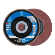 PFERD TOOLS POLIFAN Fächerscheibe PFF 115x22,23 mm flach A120 Leistungslinie SG STEELOX Stahl/Edelstahl