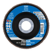 PFERD TOOLS POLIFAN-Fächerscheibe PFF 115 CO-COOL 40 SG STEELOX-2