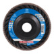 PFERD TOOLS POLIFAN POWER Fächerscheibe PFC 115x22,23 mm konisch Z40 Leistungslinie SG TRIM STEELOX für Stahl/Edelstahl