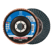 PFERD TOOLS POLIFAN POWER Fächerscheibe PFC 115x22,23 mm konisch Z60 Leistungslinie SG DURABLE STEEL für Stahl