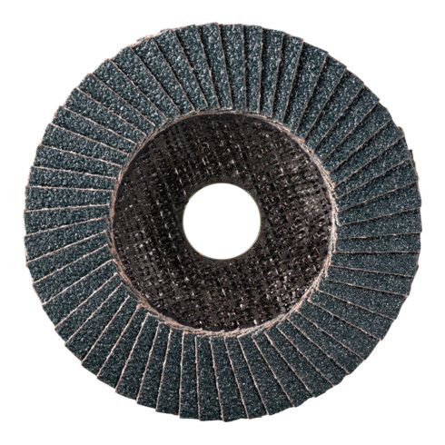 PFERD TOOLS POLIFAN POWER Fächerscheibe PFC 115x22,23 mm konisch Z60 Leistungslinie SG DURABLE STEEL für Stahl