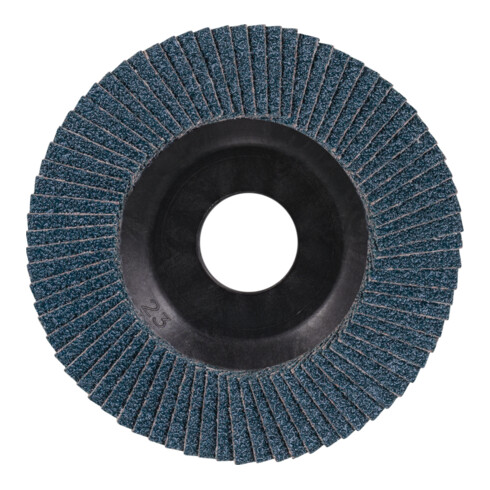 PFERD TOOLS POLIFAN POWER Fächerscheibe PFC 115x22,23 mm konisch Z60 Leistungslinie SG TRIM STEELOX für Stahl/Edelstahl