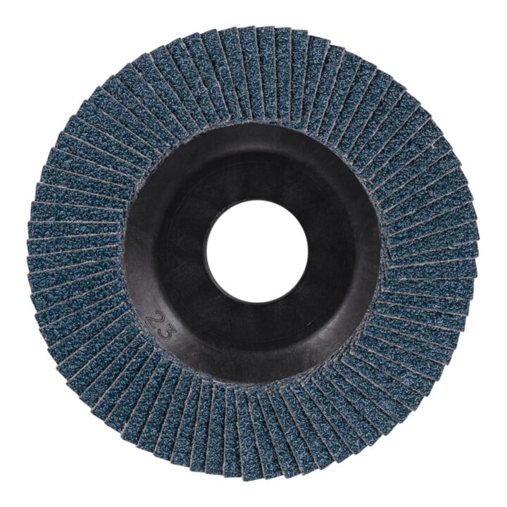 PFERD TOOLS POLIFAN POWER Fächerscheibe PFC 115x22,23 mm konisch Z80 Leistungslinie SG TRIM STEELOX für Stahl/Edelstahl