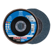 PFERD TOOLS POLIFAN POWER Fächerscheibe PFC 125x22,23 mm konisch Z120 SG STEELOX Stahl/Edelstahl