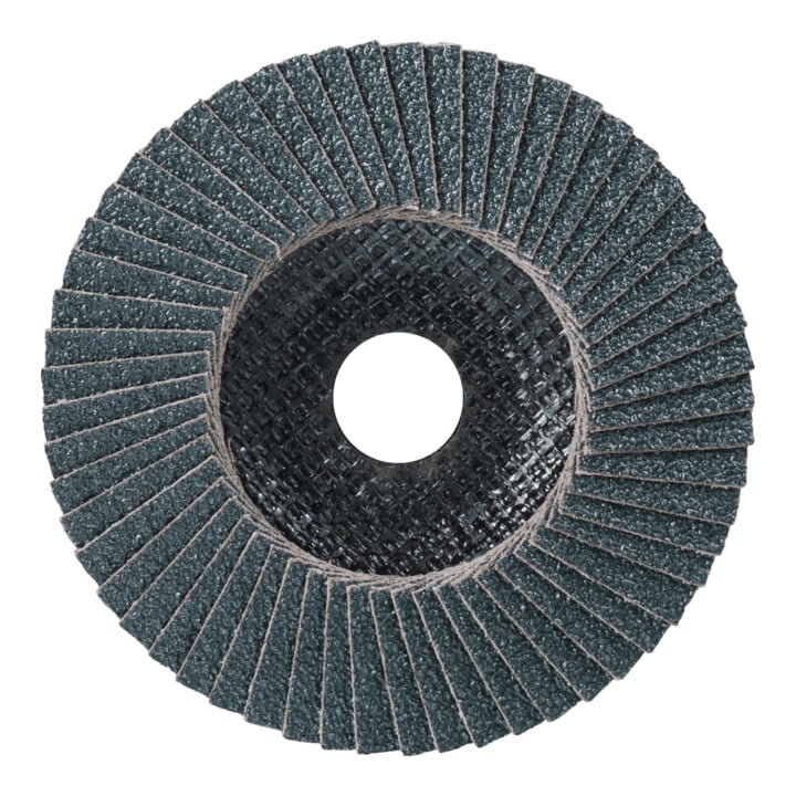 PFERD TOOLS POLIFAN POWER Fächerscheibe PFC 125x22,23 mm konisch Z40 Leistungslinie SG DURABLE STEEL für Stahl