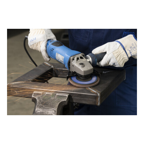 PFERD TOOLS POLIFAN POWER Fächerscheibe PFC 125x22,23 mm konisch Z40 Leistungslinie SG DURABLE STEEL für Stahl