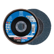 PFERD TOOLS POLIFAN POWER Fächerscheibe PFC 125x22,23 mm konisch Z50 Leistungslinie SG STEELOX für Stahl/Edelstahl