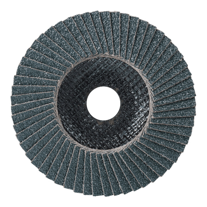 PFERD TOOLS POLIFAN POWER Fächerscheibe PFC 125x22,23 mm konisch Z60 Leistungslinie SG DURABLE STEEL für Stahl