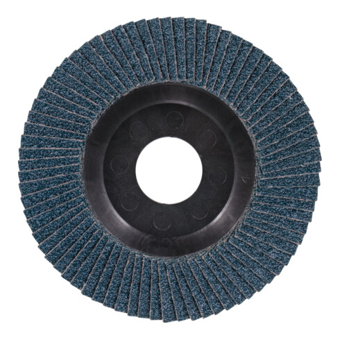 PFERD TOOLS POLIFAN POWER Fächerscheibe PFC 125x22,23 mm konisch Z60 Leistungslinie SG TRIM STEELOX für Stahl/Edelstahl