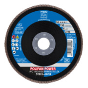 PFERD TOOLS POLIFAN POWER Fächerscheibe PFC 150x22,23 mm konisch Z40 SG STEELOX Stahl/Edelstahl-3