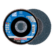 PFERD POLIFAN-Fächerscheibe PFF SG POWER STEELOX, flache Ausführung