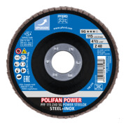 PFERD TOOLS POLIFAN-Fächerscheibe PFF SG POWER STEELOX, flache Ausführung-5