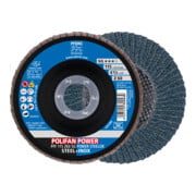 PFERD TOOLS POLIFAN-Fächerscheibe PFF SG POWER STEELOX, flache Ausführung