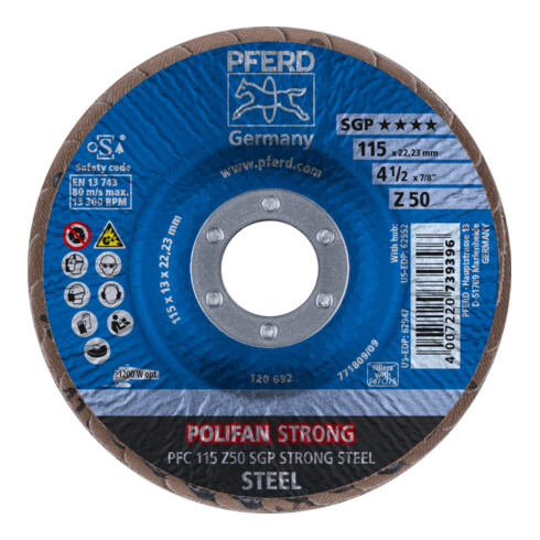 PFERD Fächerschleifsch. STRONG gewölbt