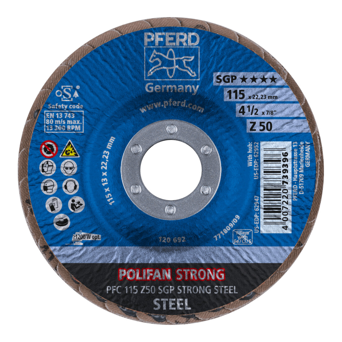 PFERD TOOLS Fächerschleifsch. STRONG gewölbt