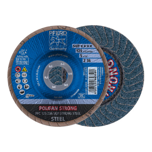 PFERD POLIFAN-Fächerscheibe PFC SGP STRONG STEEL