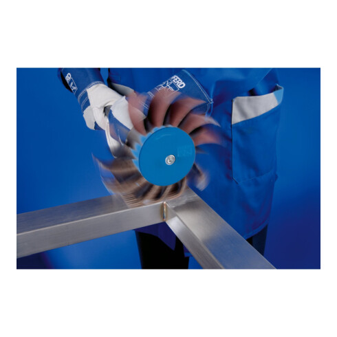 PFERD TOOLS POLIFLAP Schleifrad Ø 170x60mm Schaft-Ø 12 mm zum Herstellen von Oberflächenstrukturen
