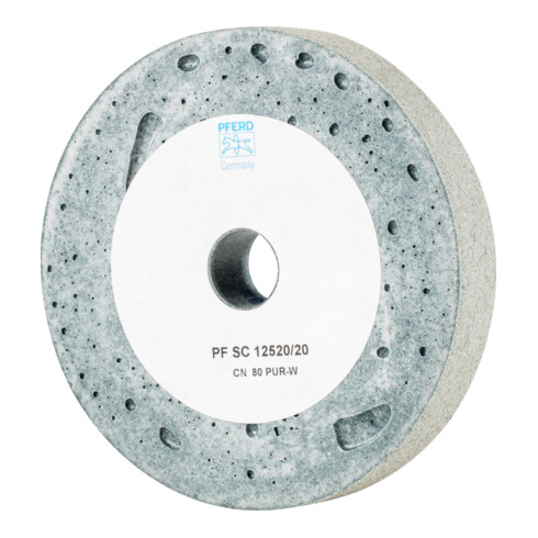 PFERD TOOLS Poliflex Scheibe SC Ø 125x20mm Bohrung-Ø 20mm Bindung PUR Weich SIC80