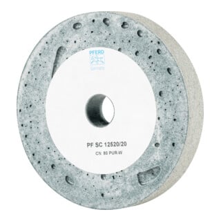 PFERD TOOLS Poliflex Scheibe SC Ø 125x20mm Bohrung-Ø 20mm Bindung PUR Weich SIC80